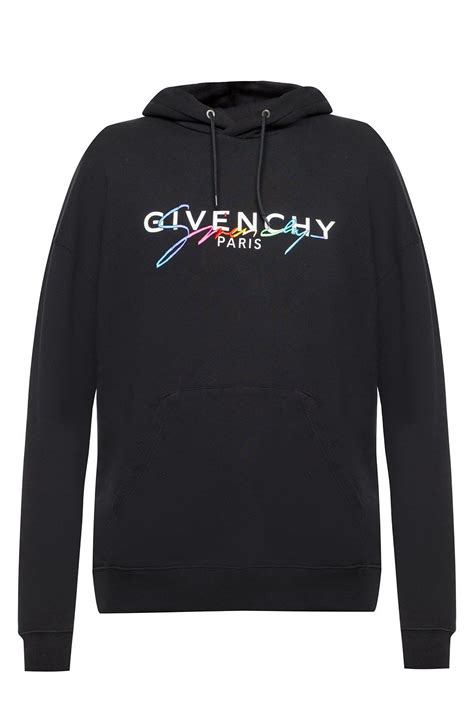 givenchy signature hoodie black|farfetch givenchy hoodie.